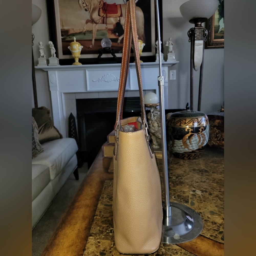 Donney & Bourke Tan Leather Tote Bag - Picture 4 of 14